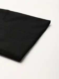 Blackberrys Men Black Checked Tapered Fit Trousers