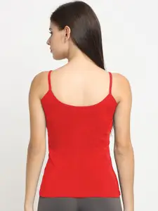 Friskers Women Pack Of 2 Solid Cotton Camisoles