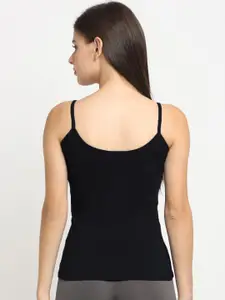 Friskers Women Pack Of 2 Solid Cotton Camisoles