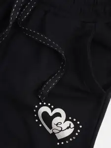 Sweet Dreams Girls Navy Blue Solid Lounge Shorts