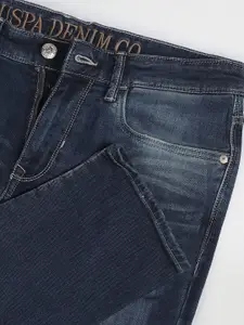 U.S. Polo Assn. Denim Co. Men Blue Slim Fit Heavy Fade Jeans