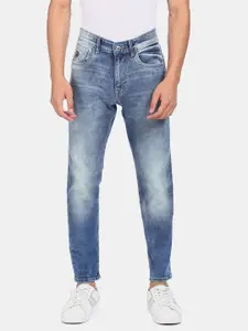 U.S. Polo Assn. Denim Co. Men Blue Slim Fit Low Distress Heavy Fade Jeans