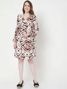 Vero Moda Beige A-Line Dress