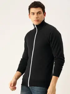FOREVER 21 Men Black Solid Cardigan