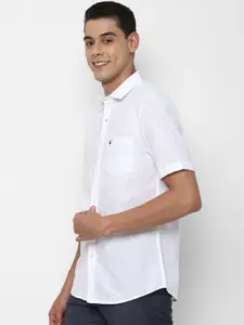 Allen Solly Men White Slim Fit Opaque Pure Cotton Casual Shirt