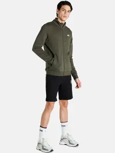 Puma Men Green Brand Logo Outdoor Sporty Jacket
