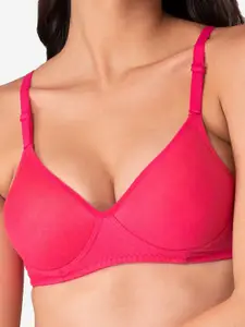 KOMLI Pack Of 2 Pink T-shirt Bra Lightly Padded