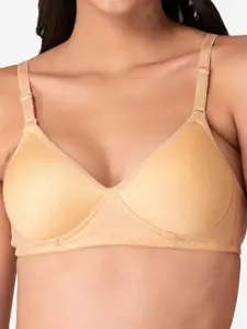 KOMLI Pack Of 2 Beige & Pink T-shirt Bra - Lightly Padded