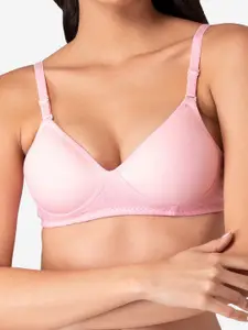 KOMLI Pink Pack of 3 T-shirt Bra-Lightly Padded
