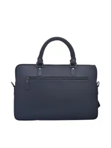 OLIVE MIST Unisex Blue Genuine Leather Laptop Bag