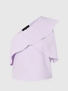 Vero Moda Purple One Shoulder Regular Top