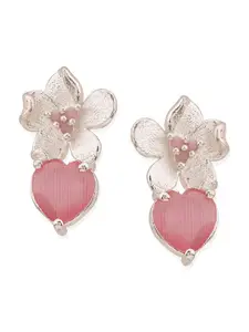 Voylla Woman Silver Plated Pendant Set