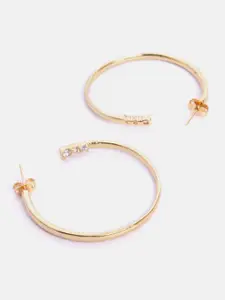 MINUTIAE Gold Plated Circular Hoop Earrings