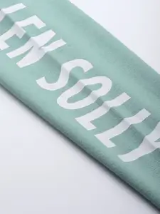 Allen Solly Men Green Solid Sweatshirt