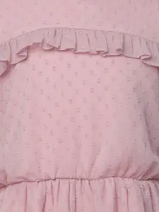 Oxolloxo Pink Satin A-Line Dress