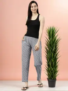 Kryptic Women Pack of 2 Printed Cotton Lounge Pants