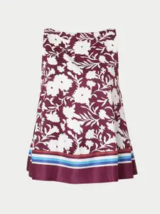 Vero Moda Purple Floral A-Line Top