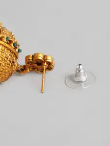 Estele Women Gold Plated Divine Lakshmi Ji Nakshi Temple Necklace Set