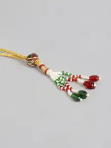 Estele Gold Plated Traditional Kundan Pearl Lily Necklace Set