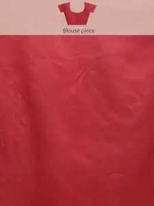 Saree mall Red Ethnic Motifs Silk Blend Banarasi Sarees