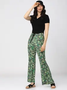 Tokyo Talkies Black Striped Regular Top