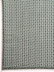 Sangria Women Geometric Printed, Beads and Stone Saree with Blouse Piece