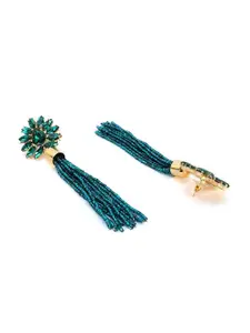 Crunchy Fashion Green Contemporary Drop Earrings