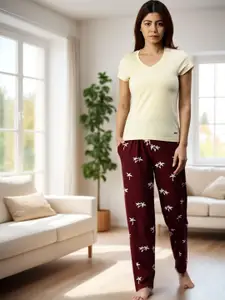 Kryptic Women Pack Of 2 Pure Cotton Lounge Pants