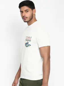 Royal Enfield Men White Typography Printed T-shirt