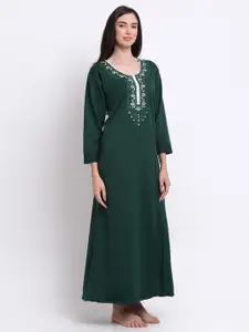 Secret Wish Green Maxi Nightdress