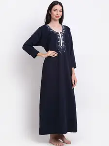 Secret Wish Navy Blue Maxi Nightdress