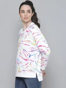SASSAFRAS Women White Printed Sweatshirt