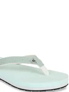 Carlton London Women Green Rubber Thong Flip-Flops