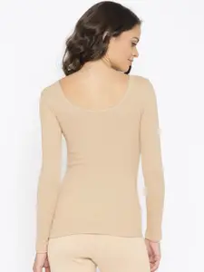 Kanvin Nude-Coloured Thermal Top