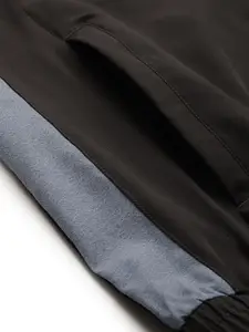 Alcis Men Charcoal Grey Solid Tracksuits