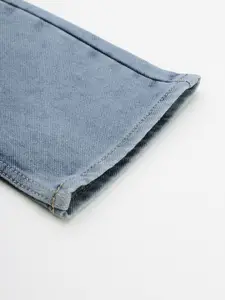 Flying Machine Men Blue Jackson Skinny Fit Low-Rise Heavy Fade Stretchable Jeans