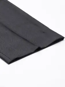 Park Avenue Men Charcoal Grey Smart Fit Trousers