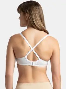 Jockey UnderWired Padded Cotton Medium Coverage Multiway Styling Tshirt Bra-1245