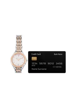 Michael Kors Women White Embellished Analogue Watch MK7077