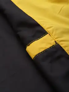 Allen Solly Men Yellow Solid Bomber Jacket