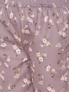 FashionRack Women Pack of 2 Printed Mid Rise Lounge Pants