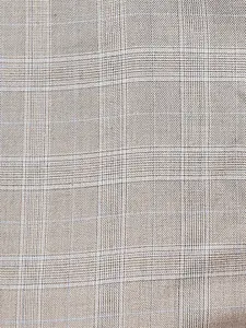 Raymond Men Brown Checked Formal Trousers