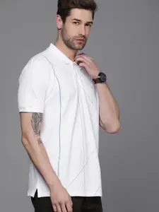 Allen Solly Sport Men White Polo Collar T-shirt