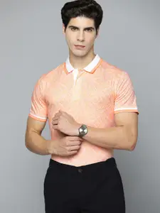 Indian Terrain Pure Cotton Printed Polo T-shirt