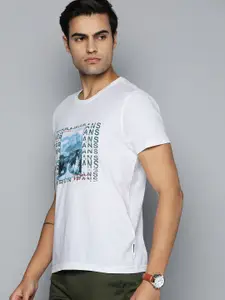 Indian Terrain Graphic Printed Pure Cotton T-shirt