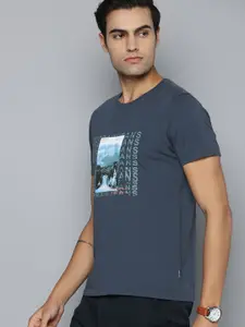 Indian Terrain Men Printed Pure Cotton T-shirt