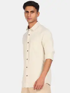 Arrow Sport Men Beige Opaque Casual Shirt