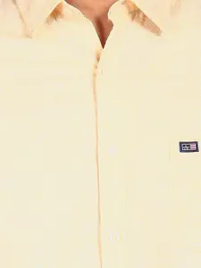 Arrow Sport Men Yellow Floral Opaque Printed Pure Cotton Casual Shirt