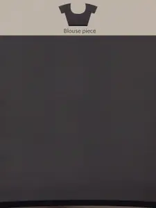 SERONA FABRICS Blue & Orange Bandhani Pure Georgette Bandhani Saree