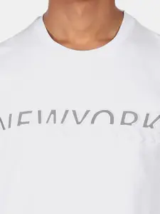 Arrow New York Men White Sweatshirt